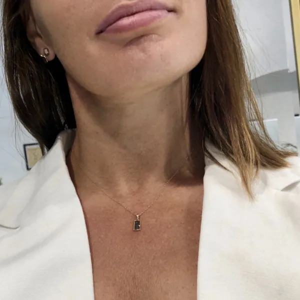 Blink-Blink Prívesok s čiernymi diamantami z ružového zlata 0.18 ct4083RciDG