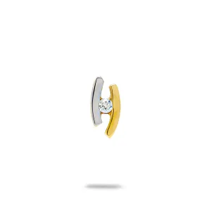 Blink-Blink Napichovacie kombinované náušnice s diamantami 0.06 ct3109ZBDG