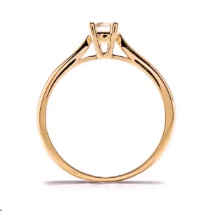 Blink-Blink Zásnubný prsteň z ružového zlata s diamantom 0.20 ct1120RDG