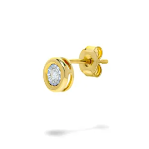 Blink-Blink Diamantové náušnice zo žltého zlata 0.11 ct3040ZDG