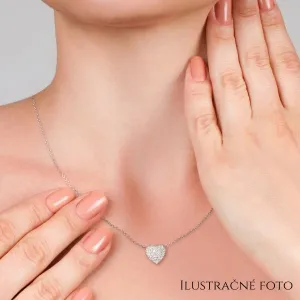 Blink-Blink Celebritka srdiečko z bieleho zlata s diamantami 0.10 ct5142BDZS