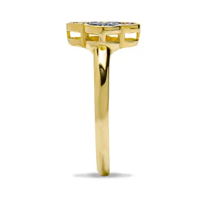 Blink-Blink Zlatý prsteň s čiernymi diamantami 0.21 ct1478ZCDG
