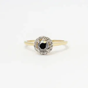 Blink-Blink Zlatý prsteň s čiernym diamantom 0.54 ct1480ZCDG