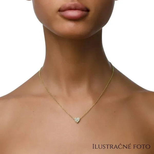 Blink-Blink Celebritka srdiečko z bieleho zlata s diamantami 0.10 ct5142BDZS