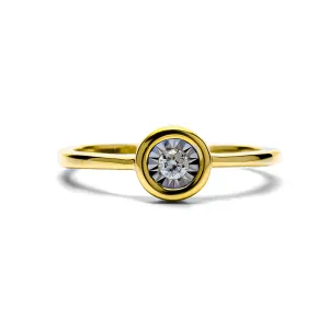 Blink-Blink Zlatý prsteň s diamantom 0.06 ct1186ZDG