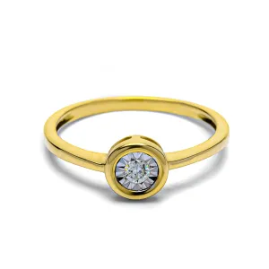 Blink-Blink Zlatý prsteň s diamantom 0.06 ct1186ZDG