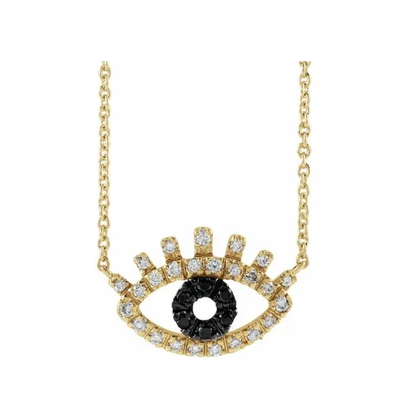 Blink-Blink Celebritka EVIL EYE z ružového zlata s diamantami 0.13 ct5144RDZS