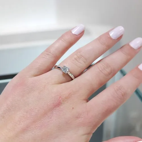 Blink-Blink Jedinečný zásnubný prsteň s diamantom 0.50 ct1236BDS