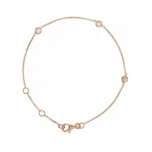 Blink-Blink Retiazkový zlatý náramok s diamantami 0.15 ct6120BZZS