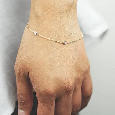 Blink-Blink Retiazkový zlatý náramok s diamantami 0.15 ct6120BZZS
