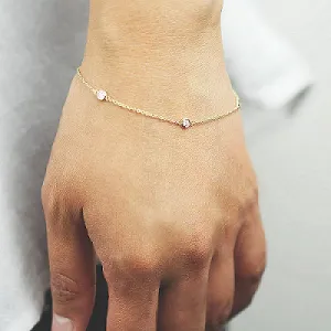 Blink-Blink Retiazkový zlatý náramok s diamantami 0.15 ct6120BZZS