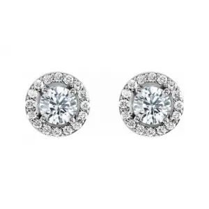 Blink-Blink Napichovacie náušnice z bieleho zlata s diamantami 0.43 ct3111BDZS
