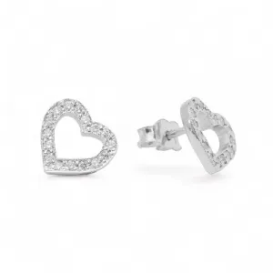 Blink-Blink Napichovacie diamantové náušnice srdce 0.18 ct3113ZDG