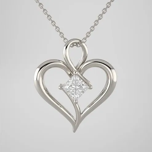 Blink-Blink Zlatý prívesok srdce s diamantom 0.25 ct4172ZDZS