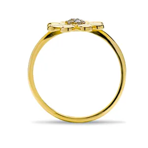 Blink-Blink Diamantový prsteň v tvare kvetu 0.05 ct1471ZDG