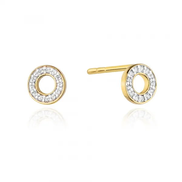 Blink-Blink Napichovacie diamantové náušnice kruh 0.13 ct3117BDB