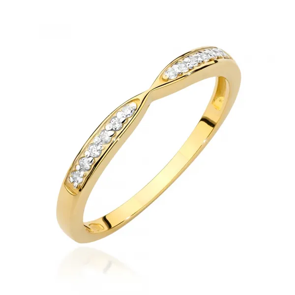Blink-Blink Prsteň z ružového zlata s diamantami 0.10 ct1670RDB