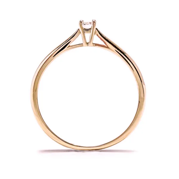 Blink-Blink Zásnubný diamantový prsteň z ružového zlata 0.10 ct1110RDG