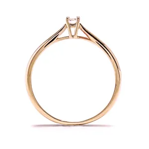 Blink-Blink Zásnubný diamantový prsteň z ružového zlata 0.10 ct1110RDG