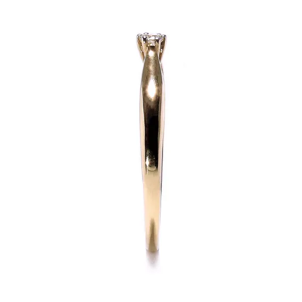 Blink-Blink Jemný prsteň s diamantom z ružového zlata 0.08 ct1008RDG