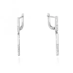Blink-Blink Visiace náušnice s diamantami zo zlata 0.08 ct3210ZDB