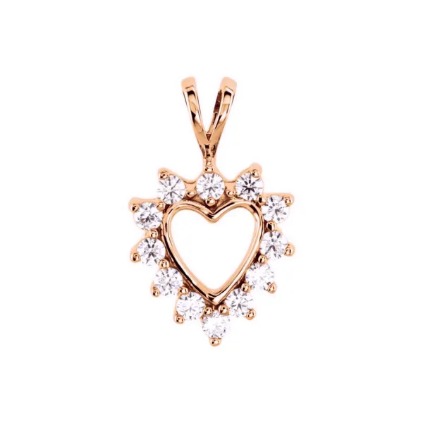 Blink-Blink Zlatý prívesok srdce s diamantami 0.24 ct4178ZDZS