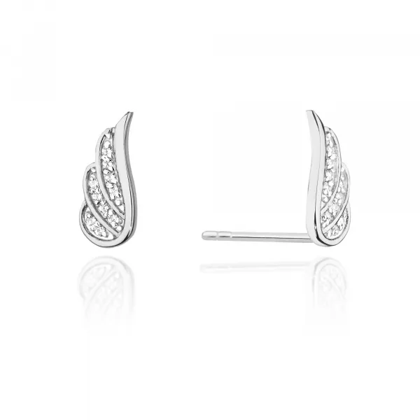 Blink-Blink Napichovacie diamantové náušnice anjelske krídlo 0.10 ct3116ZDB