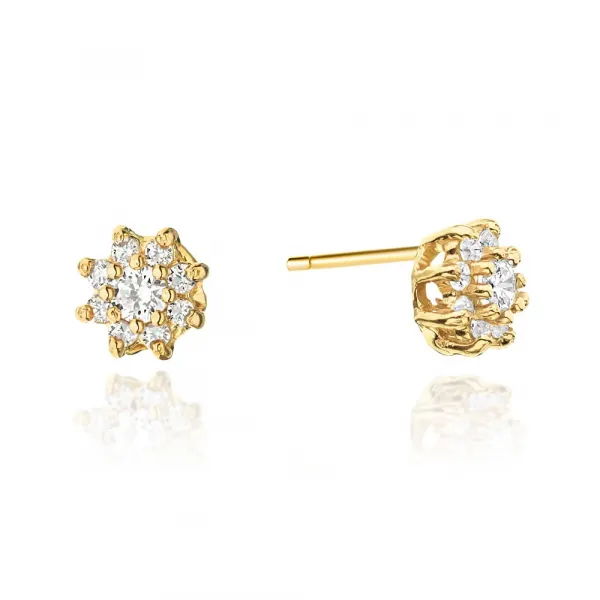 Blink-Blink Zlaté diamantové náušnice 0.44 ct3136BDB