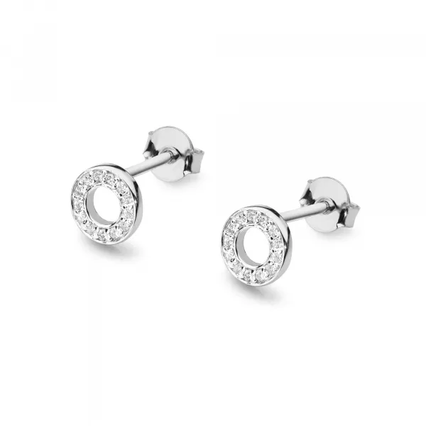 Blink-Blink Napichovacie diamantové náušnice kruh 0.13 ct3117BDB