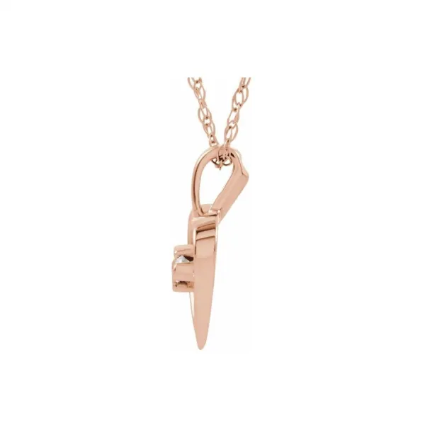 Blink-Blink Náhrdelník so srdcom z bieleho zlata s diamantom 0.03 ct5158BDZS