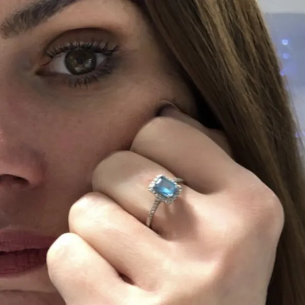 Blink-Blink Nádherný prsteň s diamantami a Topásom2290BToG