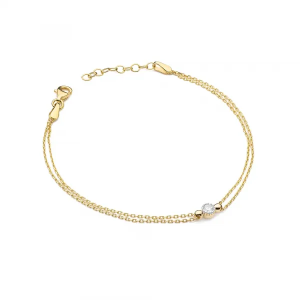 Blink-Blink Retiazkový náramok biele zlato s diamantom 0.10 ct6150BDB