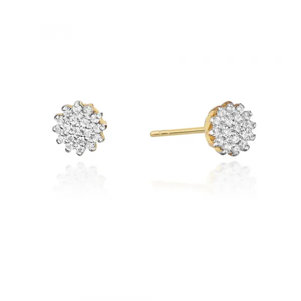 Blink-Blink Diamantové náušnice zo zlata 0.20 ct3097ZDB