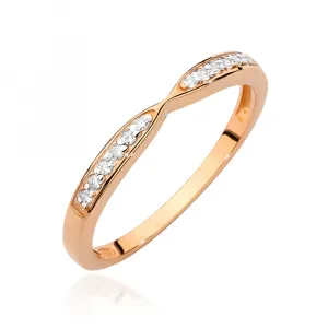 Blink-Blink Zlatý prsteň s diamantami 0.10 ct1670BDB