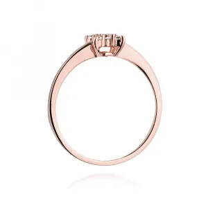Blink-Blink Diamantový prsteň HVIEZDA ružové zlato 0.19 ct1698RDB