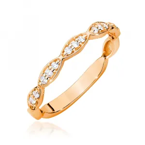 Blink-Blink Zlatý výročný prsteň s diamantami 0.08 ct1674ZDB
