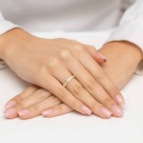 Blink-Blink Zlatý prsteň RUŽENEC s diamantom 0.009 ct1692ZDB
