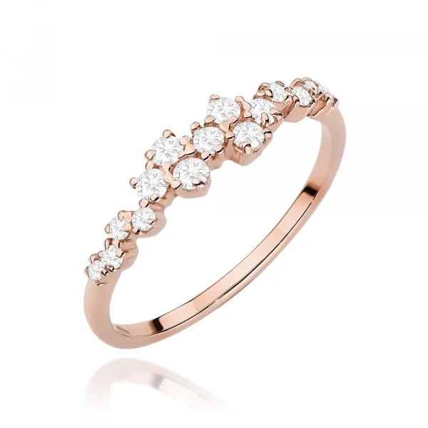Blink-Blink Zlatý prsteň s diamantami 0.33 ct1686ZDB