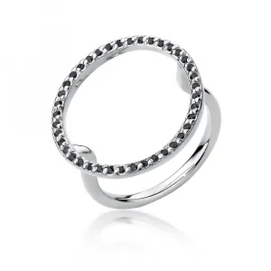 Blink-Blink Prsteň zo žltého zlata s čiernymi diamantami 0.20 ct1684ZcDB