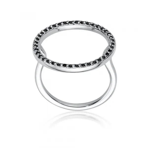 Blink-Blink Prsteň zo žltého zlata s čiernymi diamantami 0.20 ct1684ZcDB
