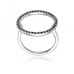 Blink-Blink Prsteň zo žltého zlata s čiernymi diamantami 0.20 ct1684ZcDB