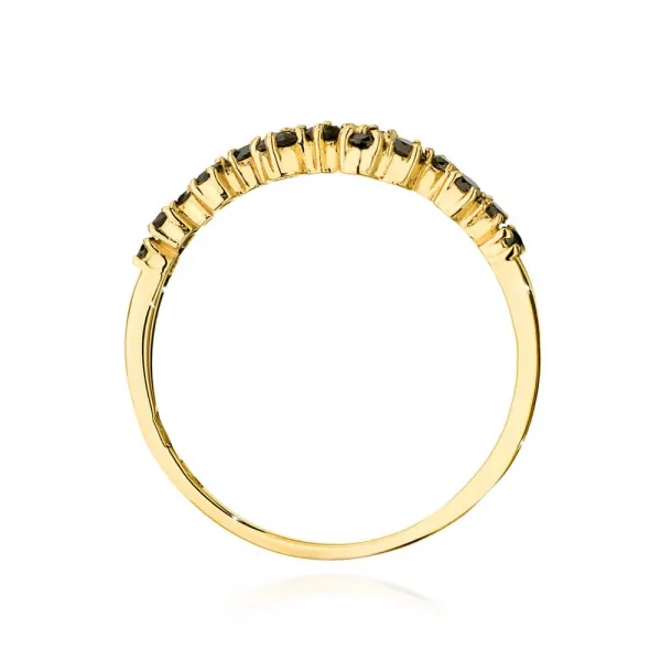 Blink-Blink Zlatý prsteň s čiernymi diamantami 0.33 ct1686ZcDB