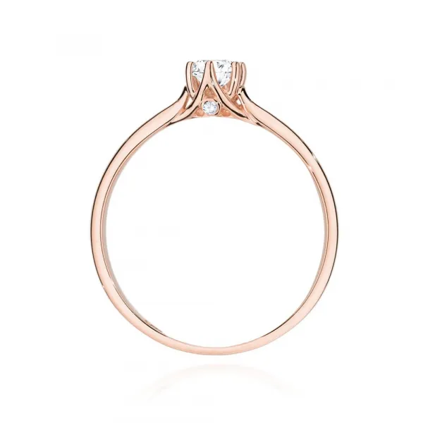 Blink-Blink Zásnubný prsteň v ružovom zlate s diamantom 0.21 ct1199RDB
