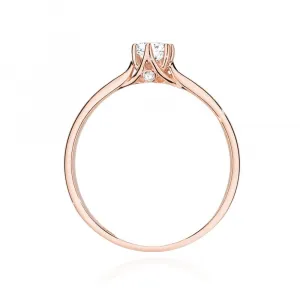Blink-Blink Zásnubný prsteň v ružovom zlate s diamantom 0.21 ct1199RDB