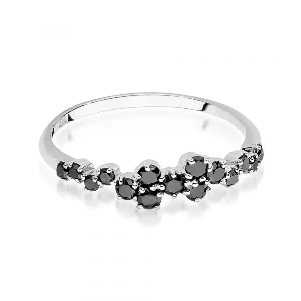 Blink-Blink Zlatý prsteň s čiernymi diamantami 0.33 ct1686ZcDB