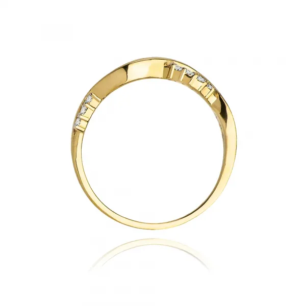 Blink-Blink Diamantový prsteň zo žltého zlata 0.07 ct1690ZDB