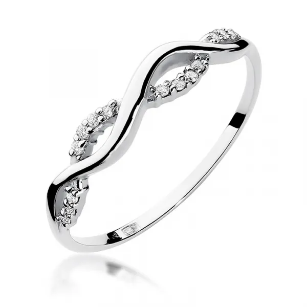 Blink-Blink Zlatý prsteň s čiernymi diamantami 0.07 ct1690BcDB