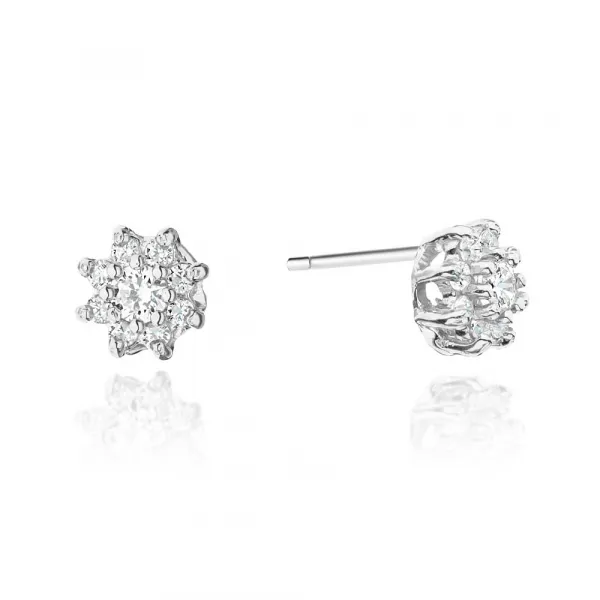 Blink-Blink Zlaté diamantové náušnice 0.44 ct3136ZDB