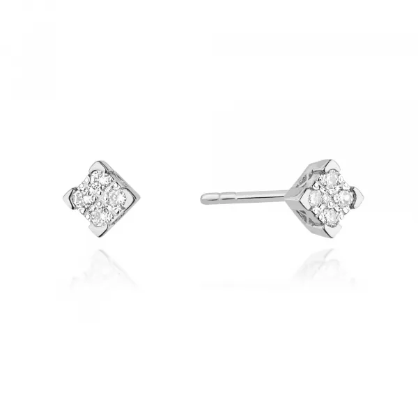 Blink-Blink Napichovacie náušnice z bieleho zlata s diamantami 0.16 ct3125BDB