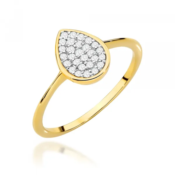 Blink-Blink Nádherný diamantový prsteň z ružového zlata 0.14 ct1700RDB